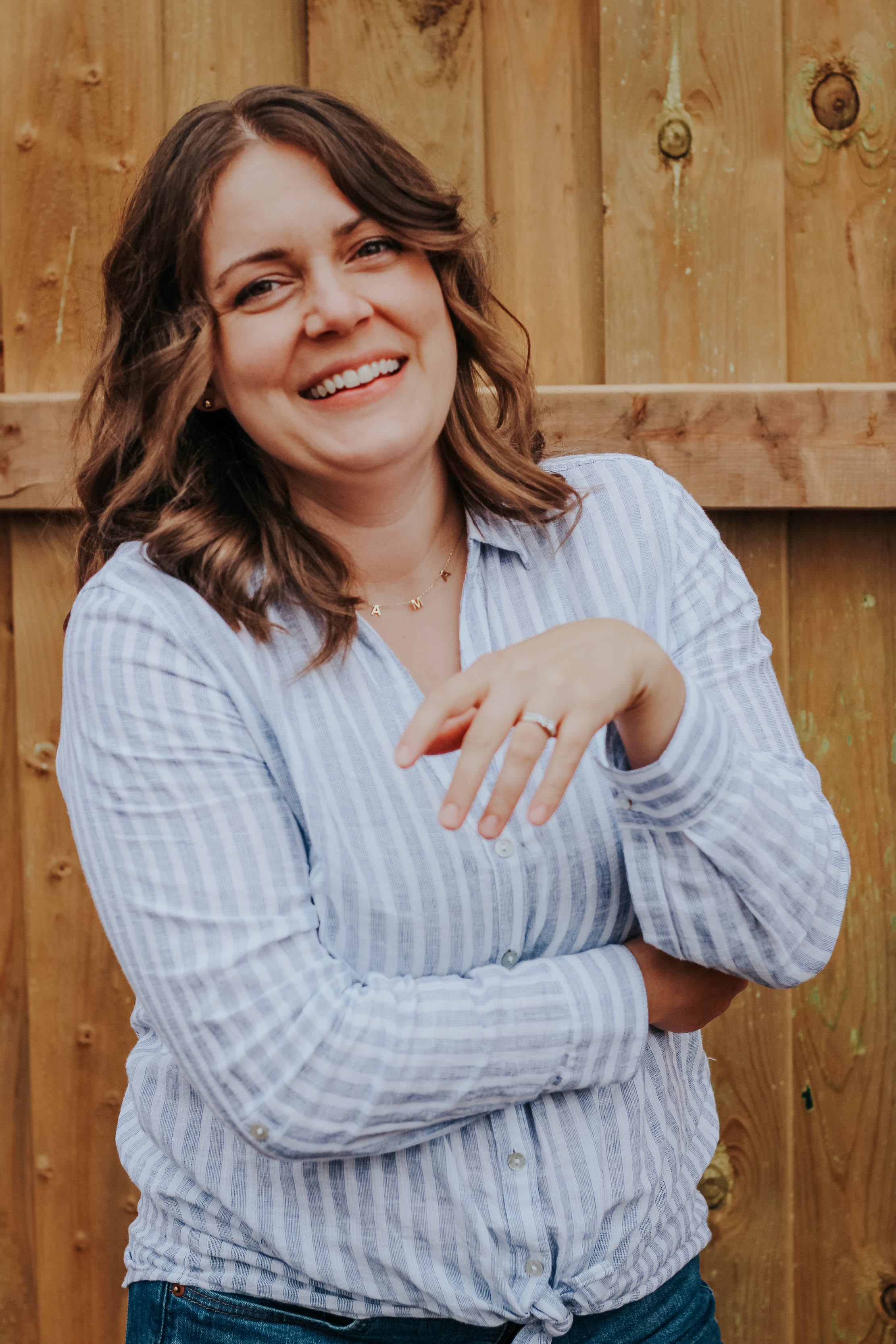 Suzanne Schaafsma smiling in backyard.